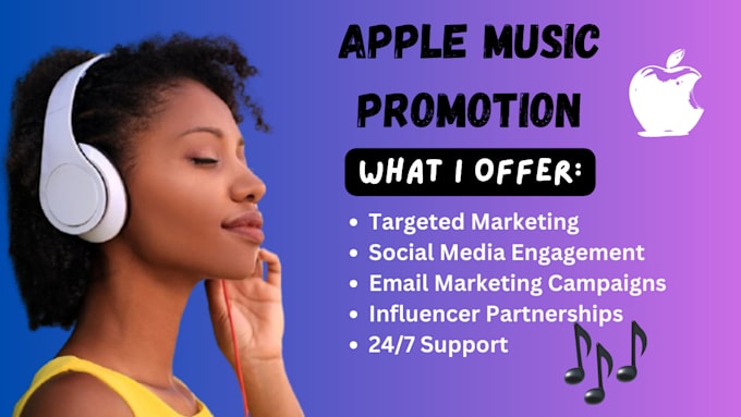 Gig Preview - Do organic apple music promotion ,itunes music promotion to targeted audience