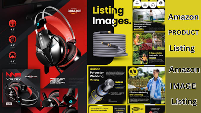 Gig Preview - Design amazon product listing optimization, amazon description, image listing