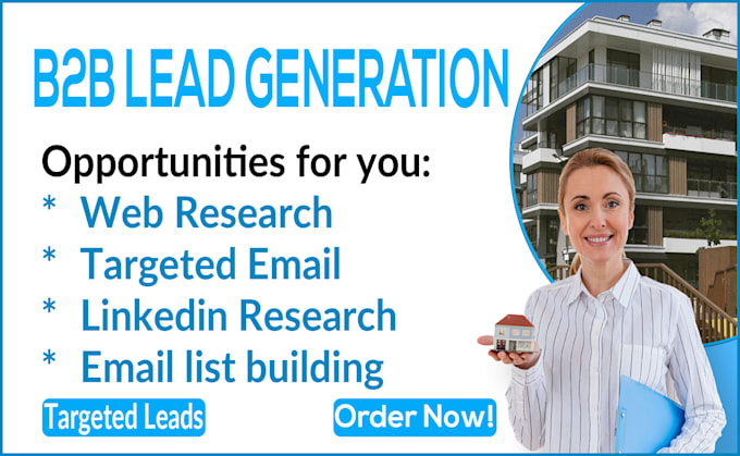 Gig Preview - Provide b2b lead generation and build prospect email list