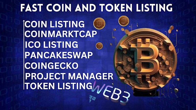 Gig Preview - Get your coin token listed on top exchange coinmarketcap coingecko lbank uniswap