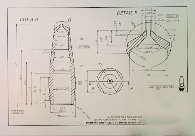 Gig Preview - Create 3d models and technical drawings using solidedge