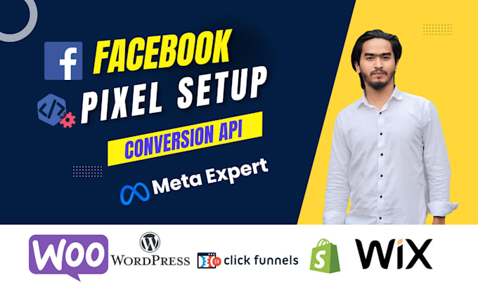 Gig Preview - Setup meta facebook pixel shopify and conversion API