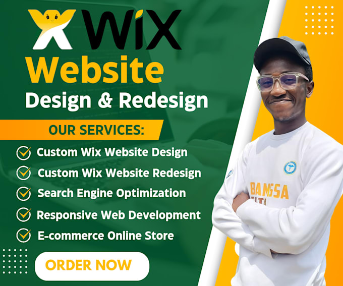 Gig Preview - Professionally design or redesign responsive wix website, wix online store