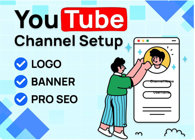 Gig Preview - Design banner, logo and thumbnails for any niches youtube channel