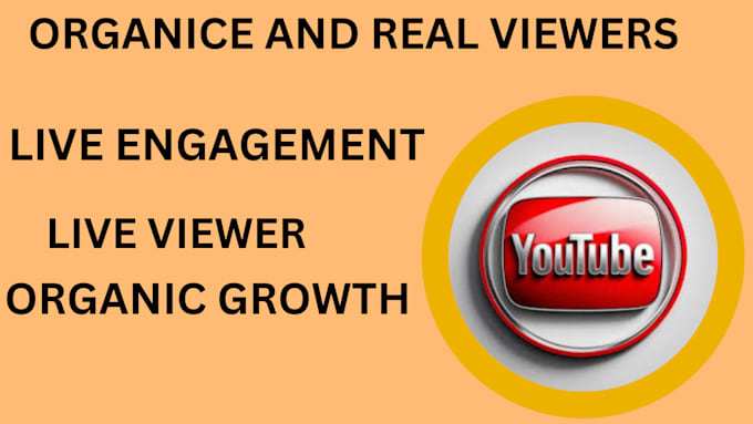 Gig Preview - Organically promote your youtube live stream, live video and viewers