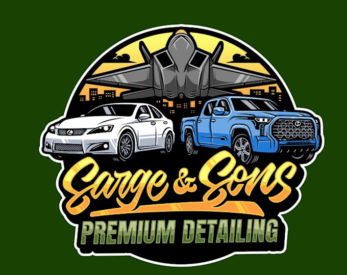 Gig Preview - Make car wash auto detailing automotive logo design