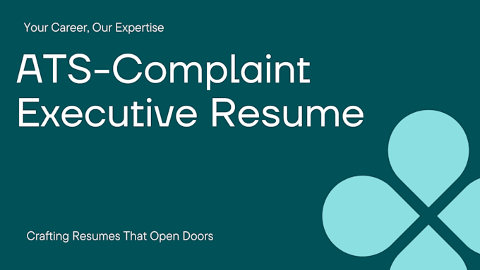 Gig Preview - Write a professional executive ats complaint resume and cover letter