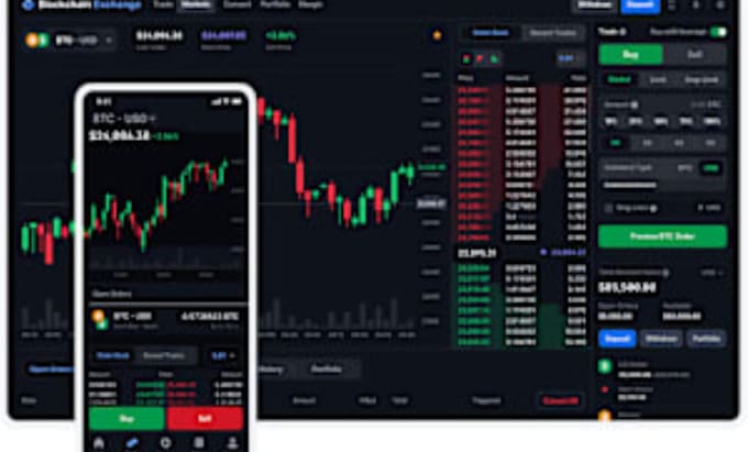 Gig Preview - Create crypto exchange website, bet website, p2p trading platform, memecoin site