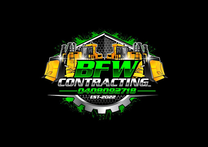 Gig Preview - Design beautiful awesome contracting logo in illustrator