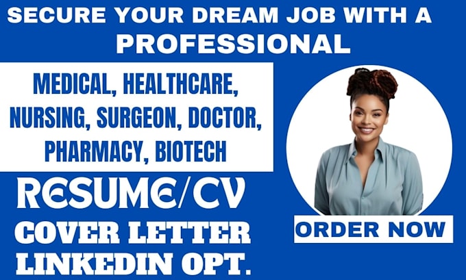 Gig Preview - Craft a professional job winning medical and healthcare resume