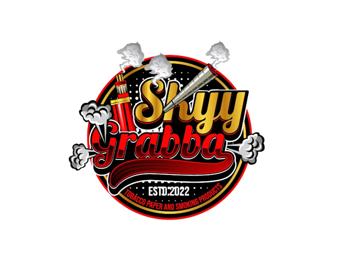 Gig Preview - Make an awesome smoking style logo for your business in 12 hrs