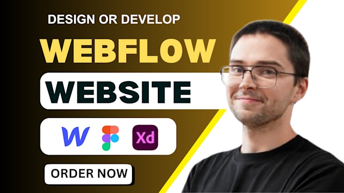 Gig Preview - Design, redesign, mobile responsive webflow websites, webflow landing page