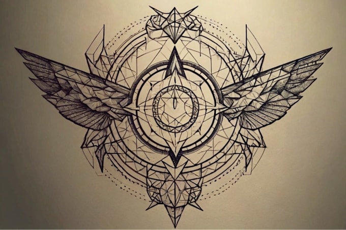 Bestseller - make quick geometric unique tattoo design