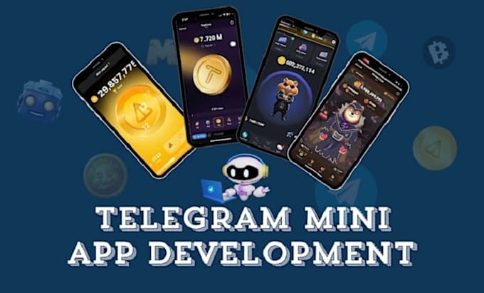 Bestseller - develop telegram mini game, mini app, telegram bot, earn bot tap bot crypto app