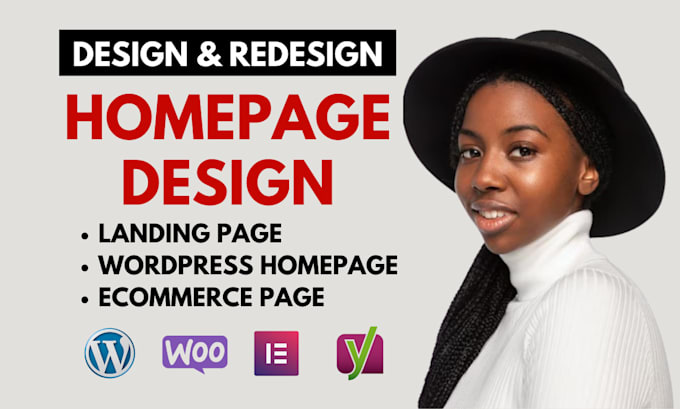 Gig Preview - Homepage design wordpress homepage website design homepage backlink landing page