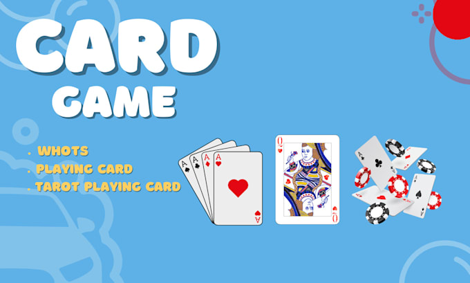 Gig Preview - Design card game playing card with card box and mockup