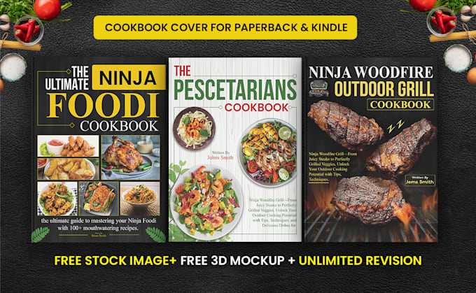 Gig Preview - Create a cookbook cover, kindle or kdp cover and paperback design