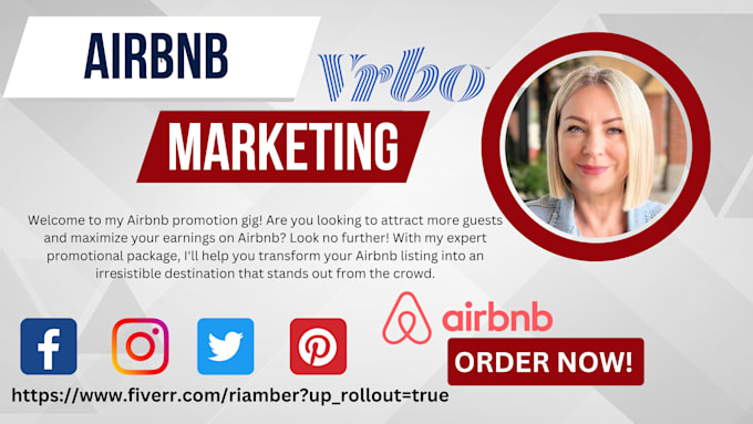 Gig Preview - Do airbnb promotion, airbnb marketing, airbnb listing, vrbo booking