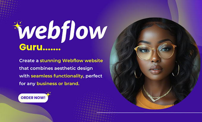 Gig Preview - Do webflow website design figma to webflow webflow developer canva website