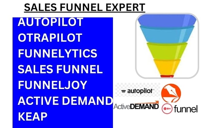 Bestseller - setup sales funnel keap ontraport autopilot active demand funnel joy funneltyics