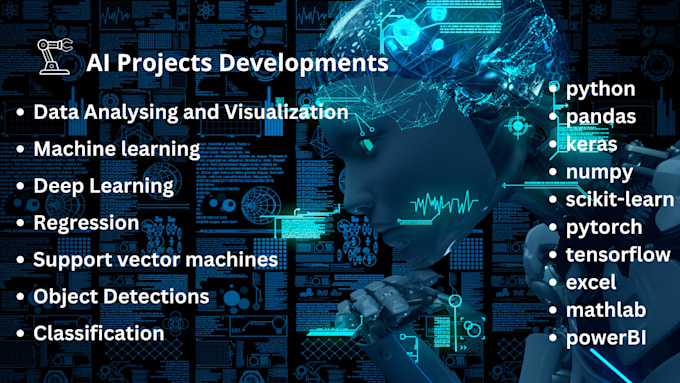 Gig Preview - Do machine learning projects, data analysis, and ai model development