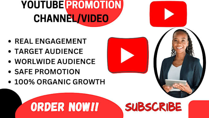 Gig Preview - Do organic youtube channel promotion for monetization