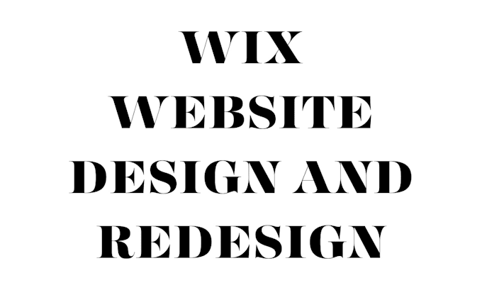 Bestseller - wix website design and redesign