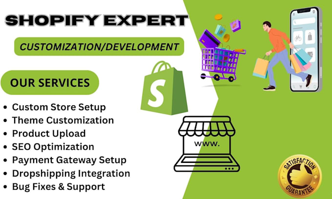 Gig Preview - Set up and optimize your shopify store as a shopify expert