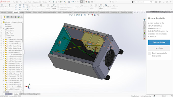 Gig Preview - Create detailed 3d models and mechanical part designs in solidworks