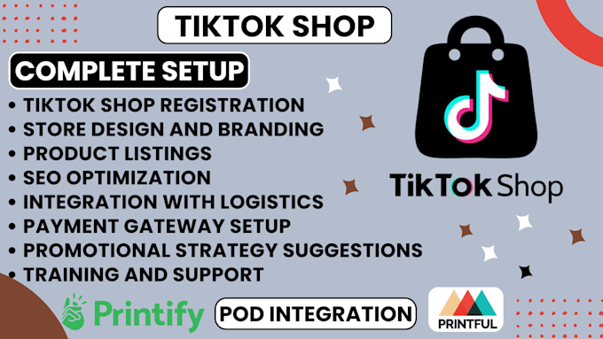 Gig Preview - Personalized tiktok shop setup integration products and SEO