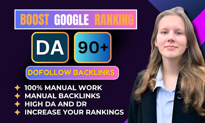 Gig Preview - Improve website ranking using white hat high da authority SEO backlinks