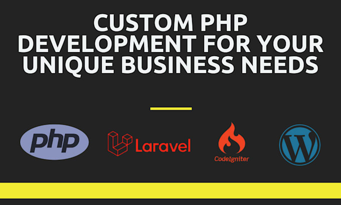 Gig Preview - Create custom PHP and laravel apps