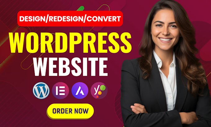 Gig Preview - Convert your website to wordpress from wix weebly html webflow