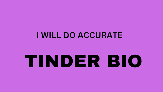 Bestseller - do accurate tinder bio