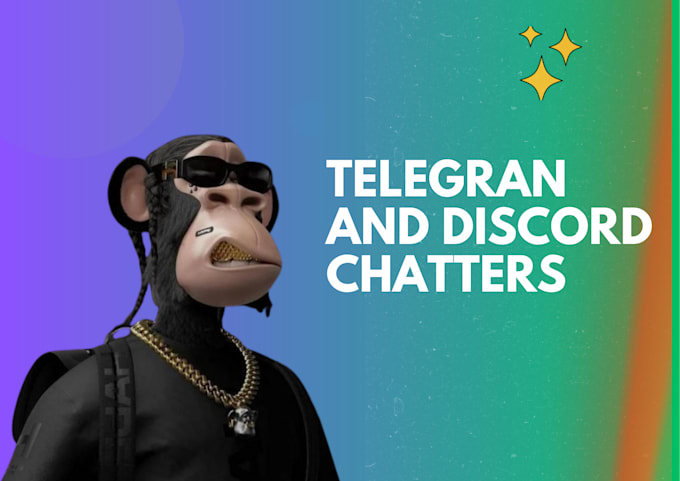 Gig Preview - Be your telegram, discord chatter or moderator