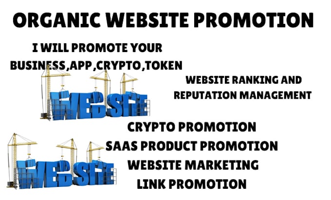 Gig Preview - Do organic marketing for business website crypto saas product link ecommerce