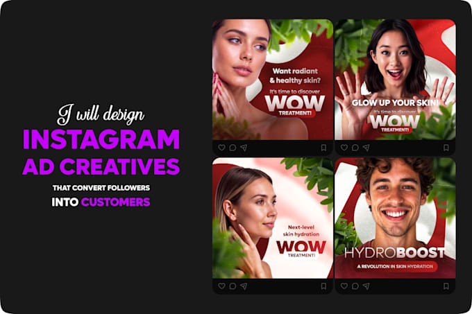 Gig Preview - Design instagram ad creatives that convert followers into customers