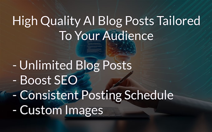 Gig Preview - Use ai to automate your blog post creation and create unlimited blog posts