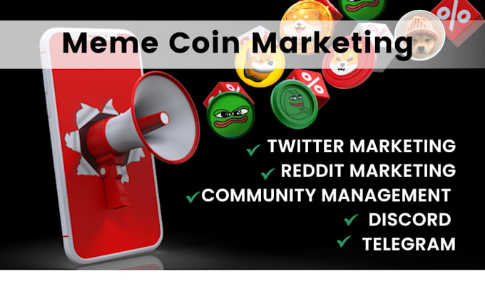 Gig Preview - Do effective meme coin marketing twitter reddit discord telegram