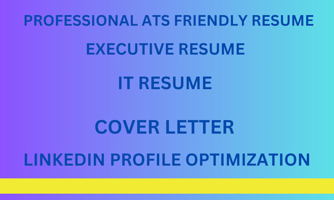 Gig Preview - Write IT, executive, cv, resume, cover letter, linkedin