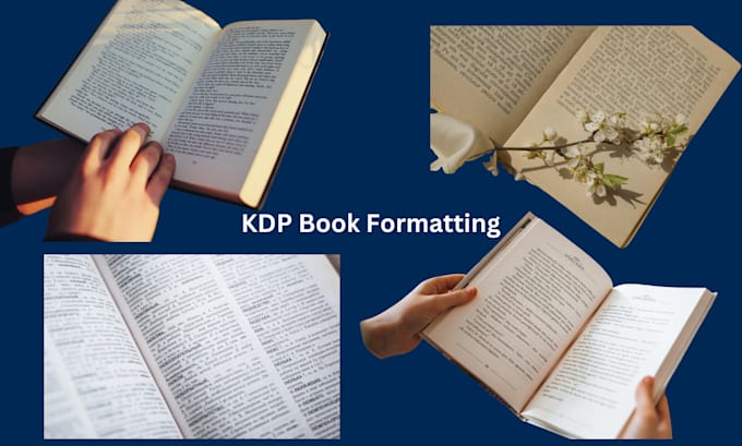 Gig Preview - Kdp ebook formatting amazon kdp book publishing kdp book promotion book editing