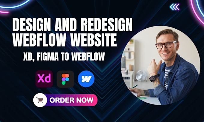 Gig Preview - Be your webflow expert design or develop webflow website figma to webflow