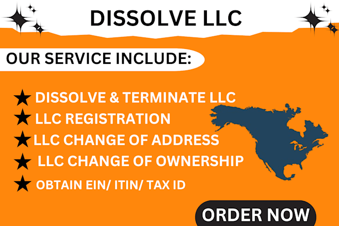 Gig Preview - Register us llc, dissolve llc, llc ammendment and ein application