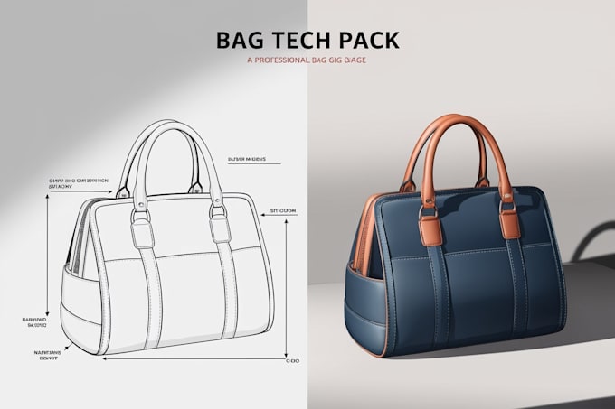 Gig Preview - Custom bag designs backpacks, handbags, totes and tech packs for manufacturing