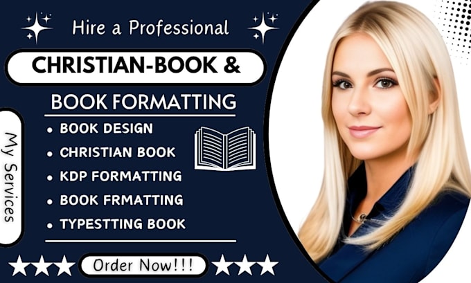 Gig Preview - Do christian book typesetting book formatting kdp book design