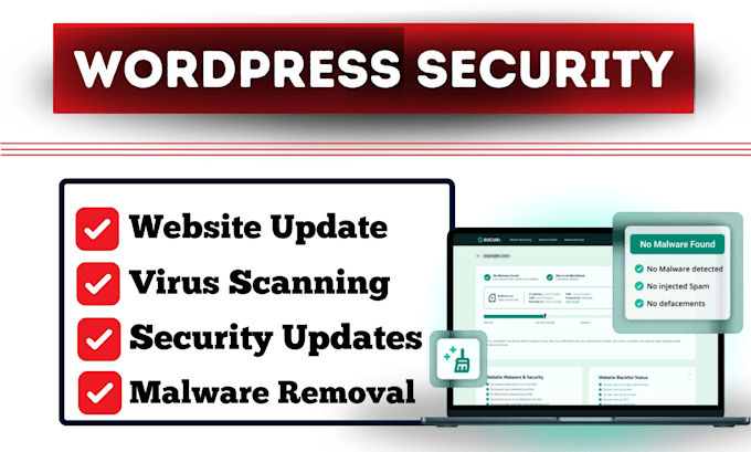 Gig Preview - Setup wordpress security malware removal hack sucuri wordfence sitelock firewall