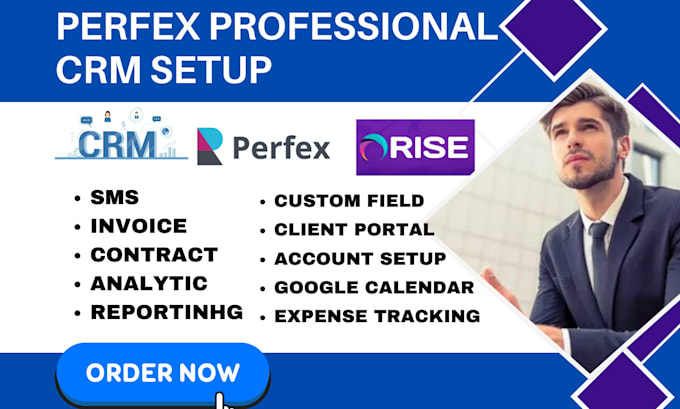 Gig Preview - Setup perfex crm custom crm module pipex clickup pipedrive copper rise saas crm