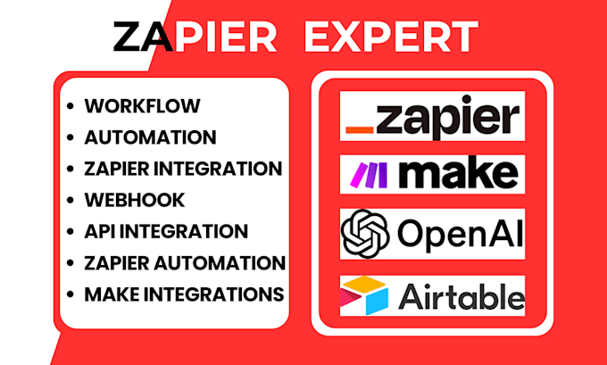 Gig Preview - Setup make com automation make com integration chat openai zapier airtable