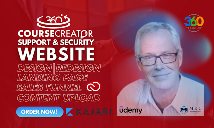 Gig Preview - Build coursecreator360 kajabi online course websites sales funnels elearning