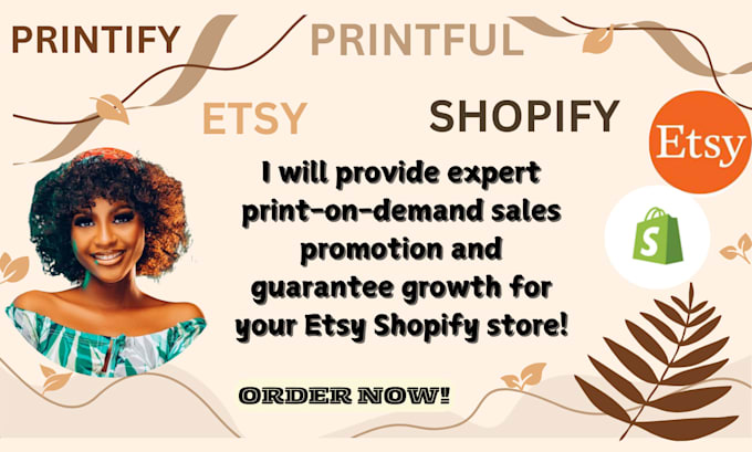 Gig Preview - Promote etsy digital product, etsy traffic, etsy pod printify, printiful sales